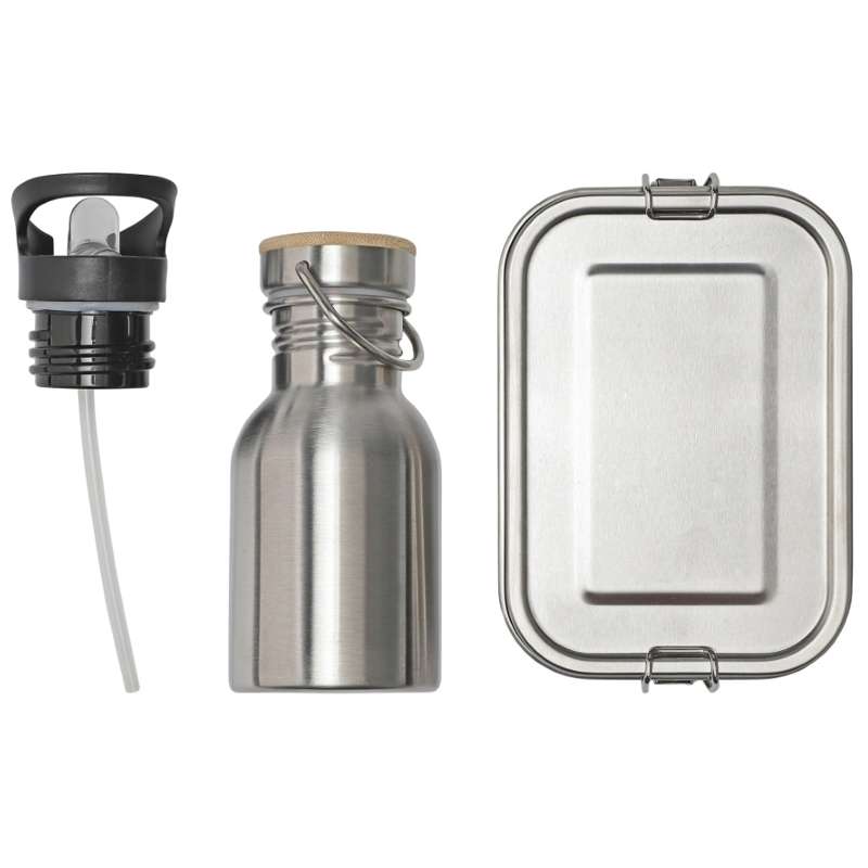 HAPS Nordic Lunchbox Set - Lunchbox und Trinkflasche - Stahl