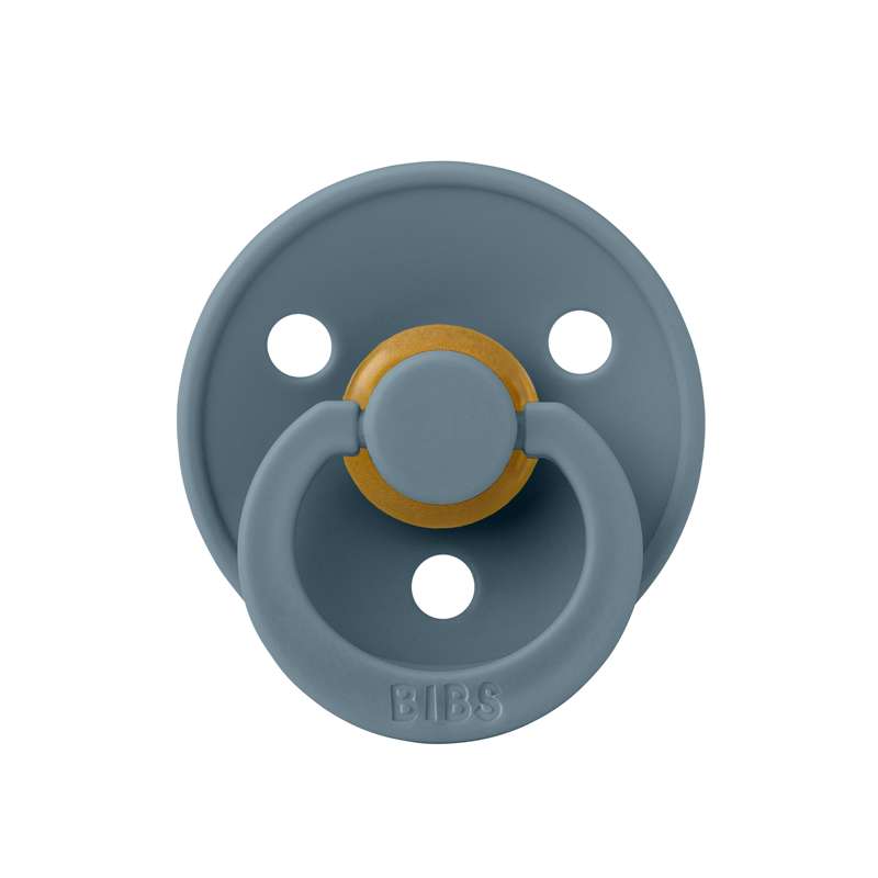 BIBS Symmetrischer Farbschnuller - Größe 1 - Naturkautschuk - Petrol