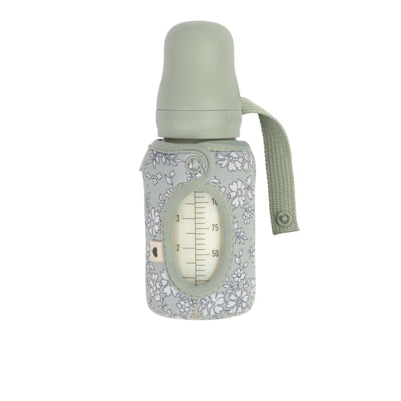 BIBS Flasche - Hülle für Babyflasche - Klein - 110 ml. - Capel/Sage