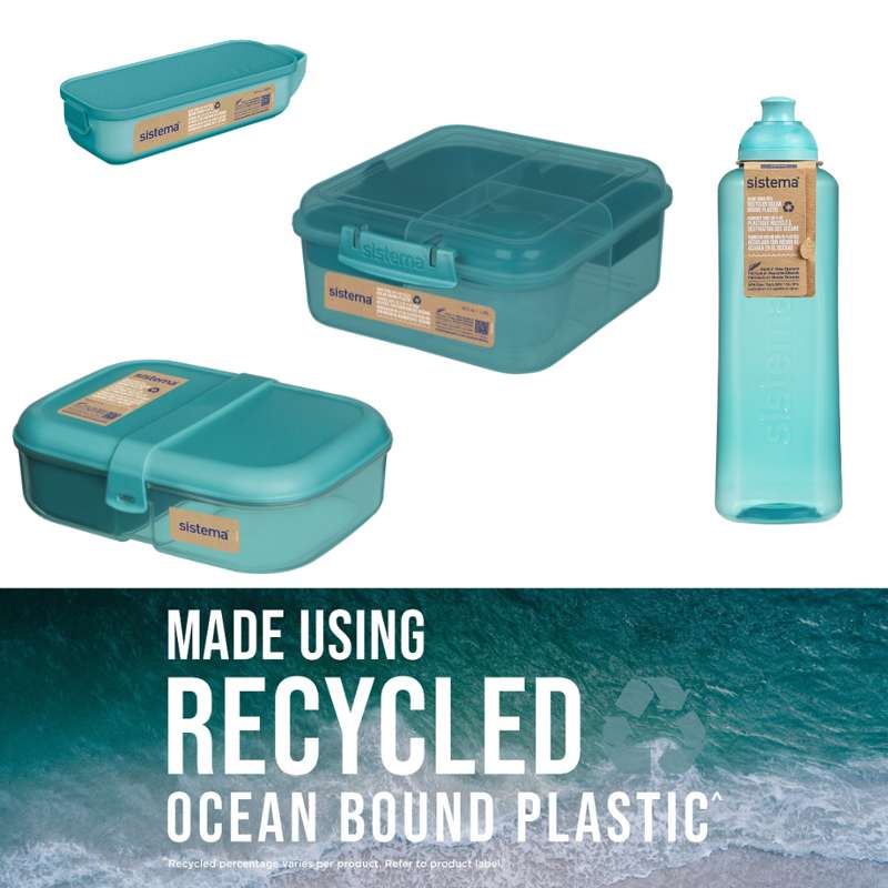 Sistema Ocean Bound Lunchbox Sampler Pack 10 - Teal Stone