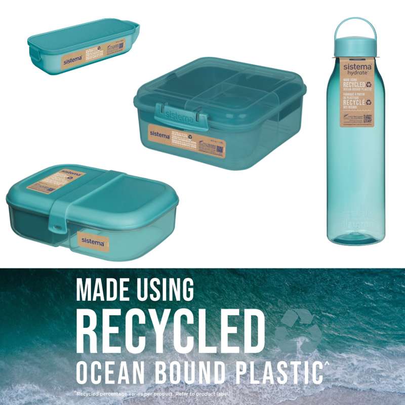Sistema Ocean Bound Lunchbox Sampler Pack 11 - Teal Stone