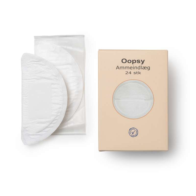 Oopsy Ultradünne Stillpads - Asthma/Allergie-zertifiziert - 24 Stück.