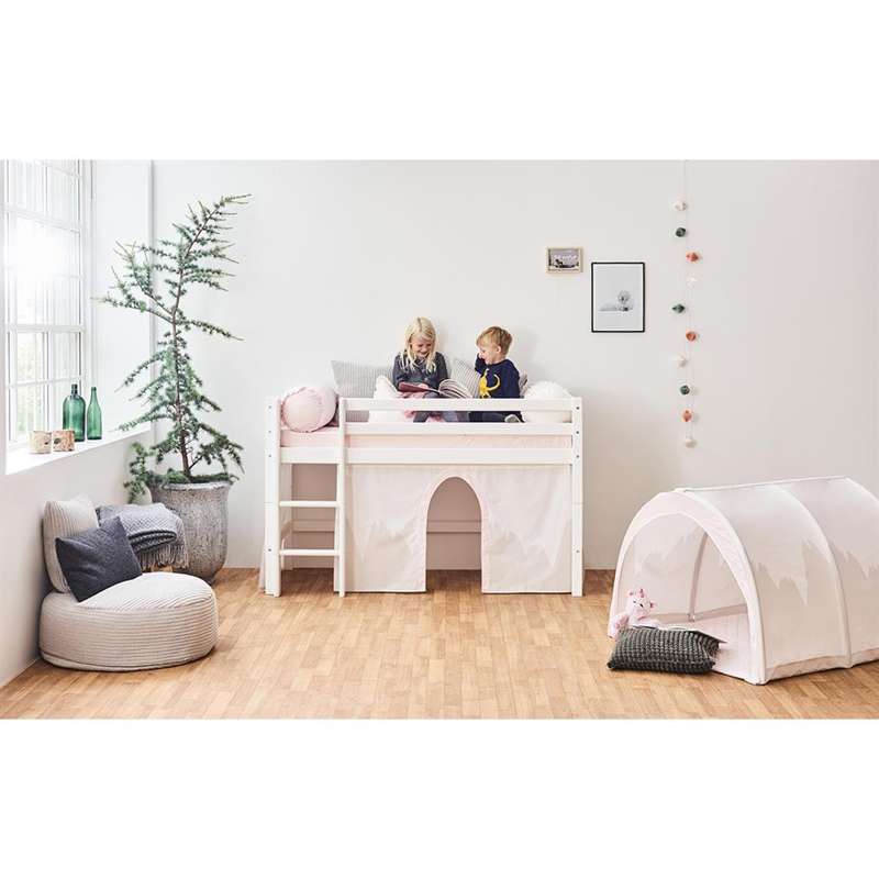 Hoppekids ECO Dream - Halbhohes Juniorbett - Teilbar (verschiedene Größen) - Weiß